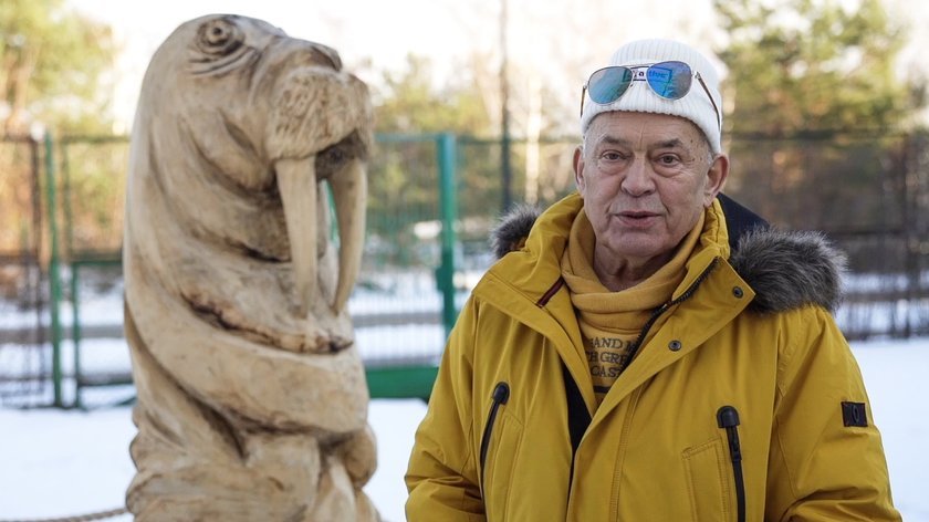 Lech Bednarek (80 l.) z Gdańskiego Klubu Twardziela "LECH-MORS" 