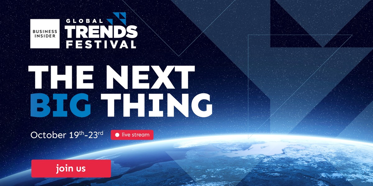 Business Insider Global Trends Festival odbędzie się równocześnie w kilku strefach czasowych na czterech międzynarodowych scenach. Wydarzenie potrwa od 19 do 23 października 2020 r. 