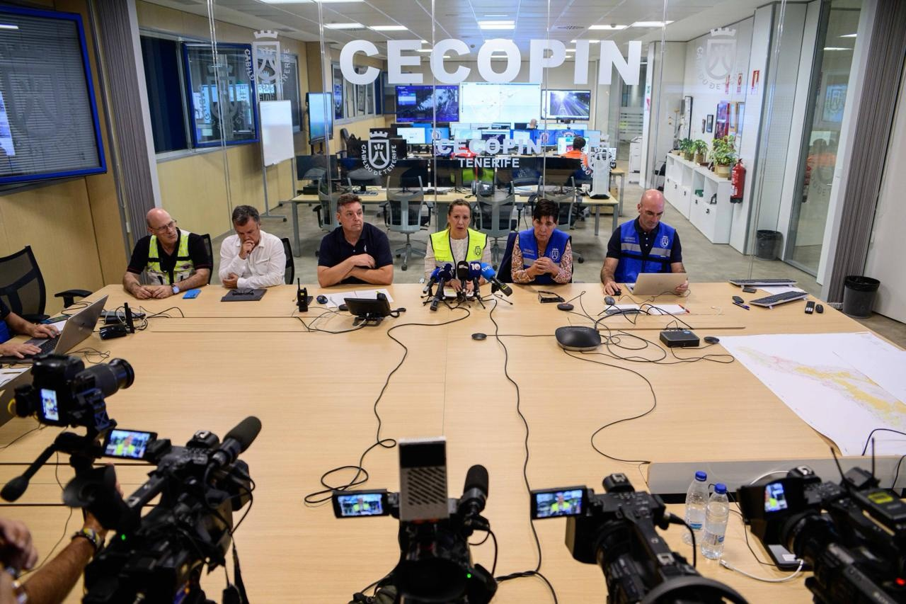 La borrasca Claudia azota Tenerife y se dirige a Sevilla con lluvias de hasta 120 mm