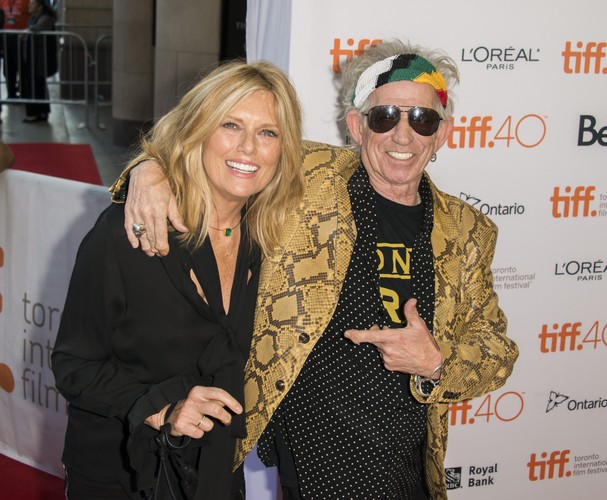 Keith Richards z żoną Patti Hansen w Toronto