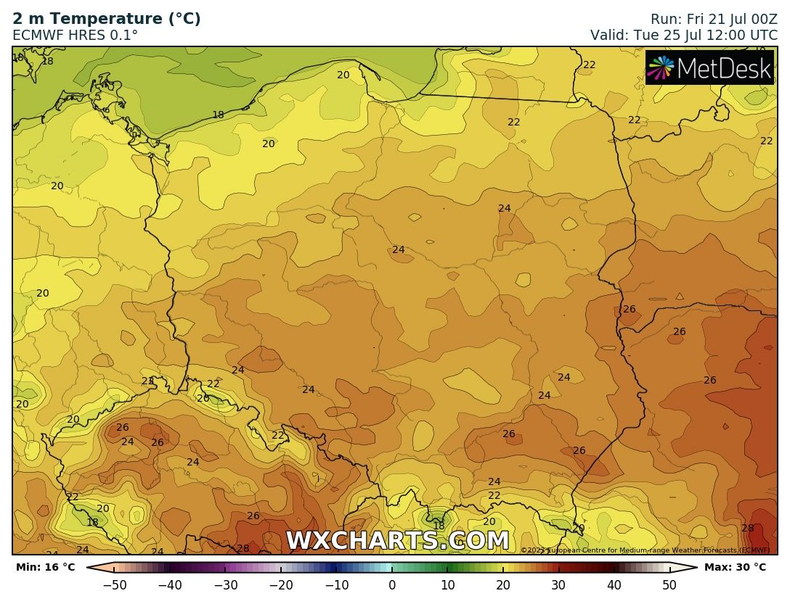 Po ich przejściu, we wtorek nadejdzie ochłodzenie i gorąc ustąpi