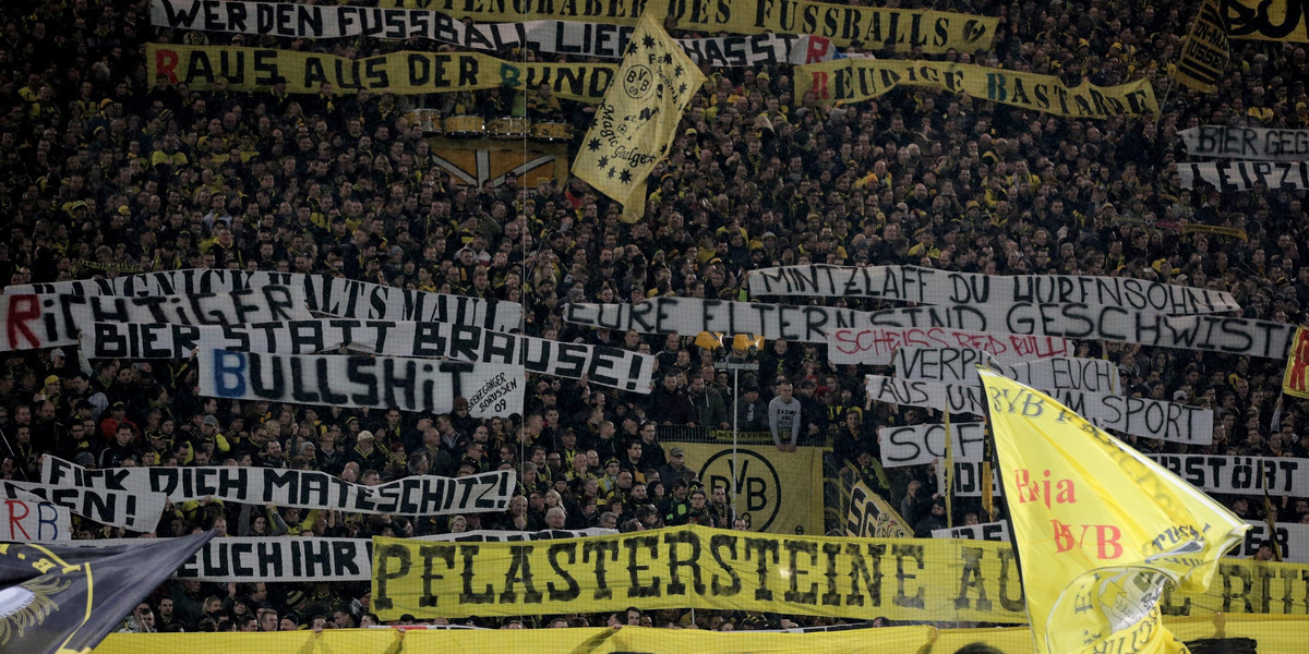 Kibice Borussii Dortmund zaatakowali fanów RB Lipsk