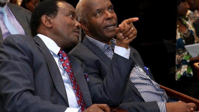 Governor Kivutha Kibwana with Wiper Party leader Kalonzo Musyoka