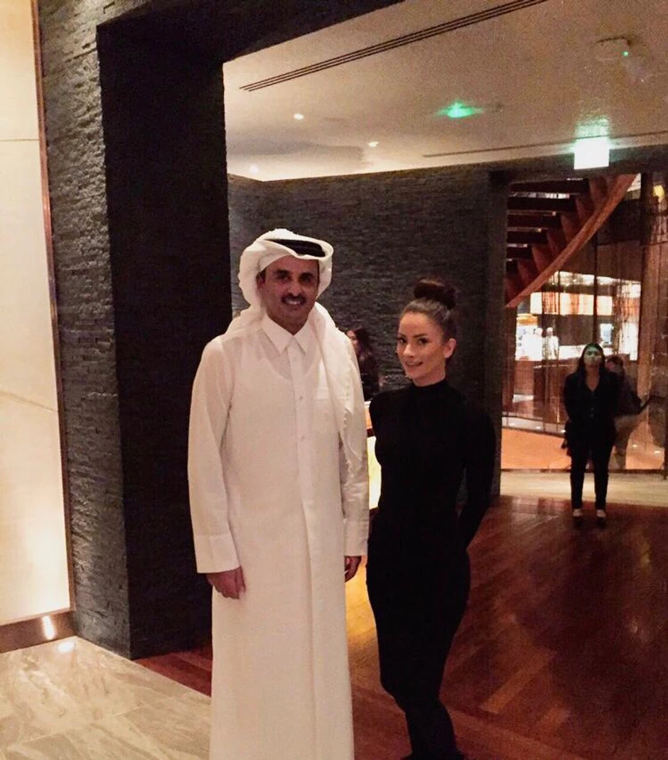 Marina sa emirom Katara, šeikom Tamimom