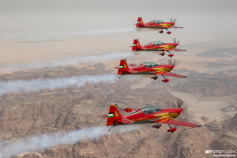 Royal Jordanian Falcons w akcji nad Jordanią