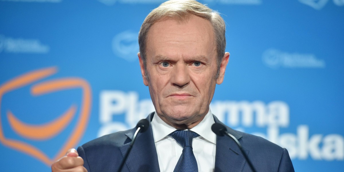 DONALD TUSK KONFERENCJA PRASOWA