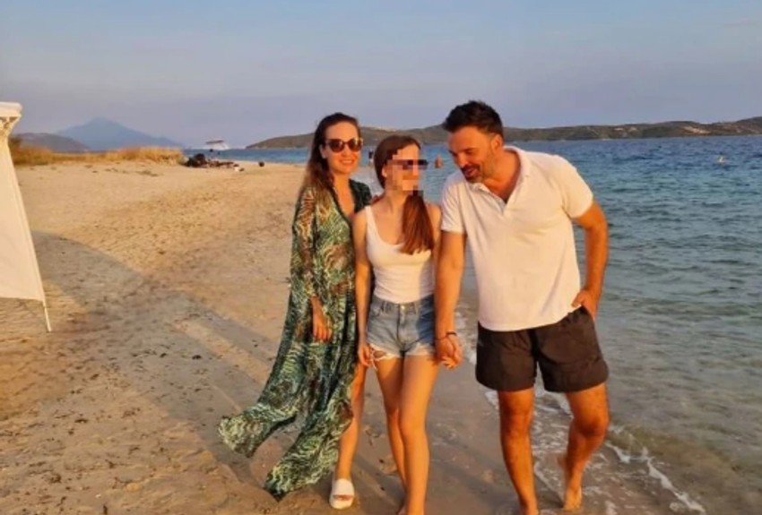 Jelena Tomašević i Ivan sa ćerkom