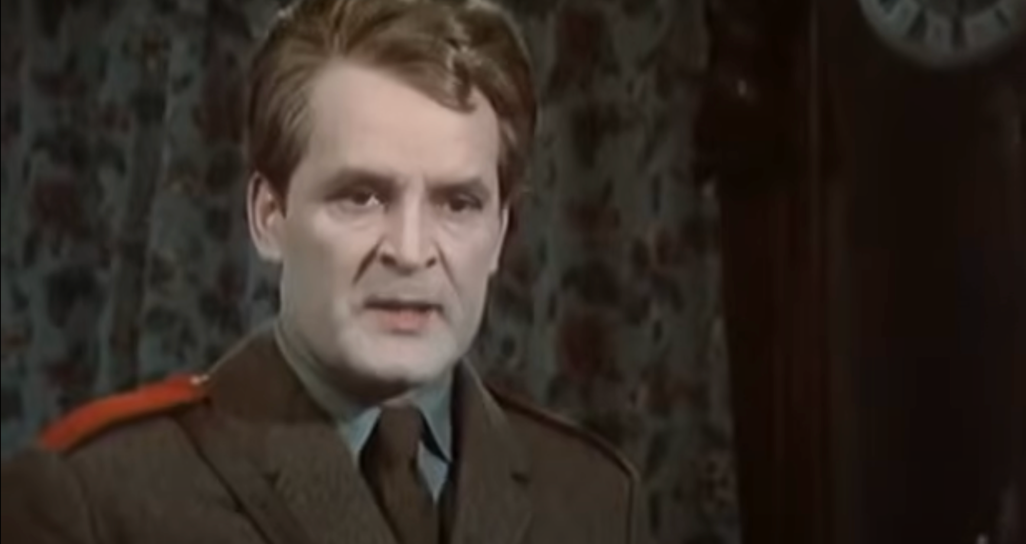 Český herec Vladimír Brabec ako major Zeman. 