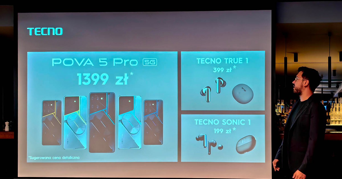 Tecno Pova 5 Pro, Tecno True 1 oraz Tecno Sonic 1. Specyfikacja. Ceny ...