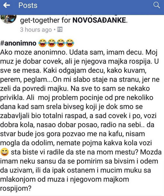 Njena dilema burno je odjeknula na Fejsbuku