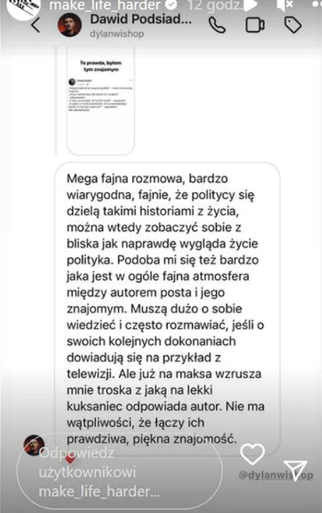 Dawid Podsiadło komentuje wpis Pawła Kukiza