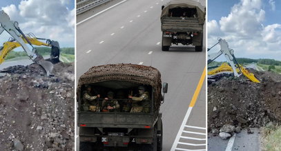 Tysiące wagnerowców zatrzymało się 200 km od Moskwy. Kreml starał się odciąć stolicę, niszcząc drogi [FILMY, ZDJĘCIA]