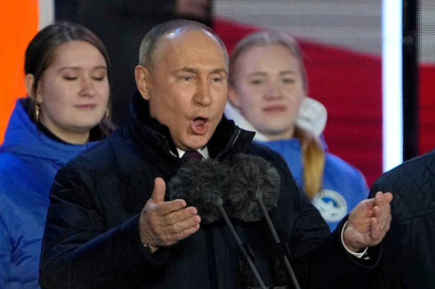 Vladimir Putin nakon pobede na izborima