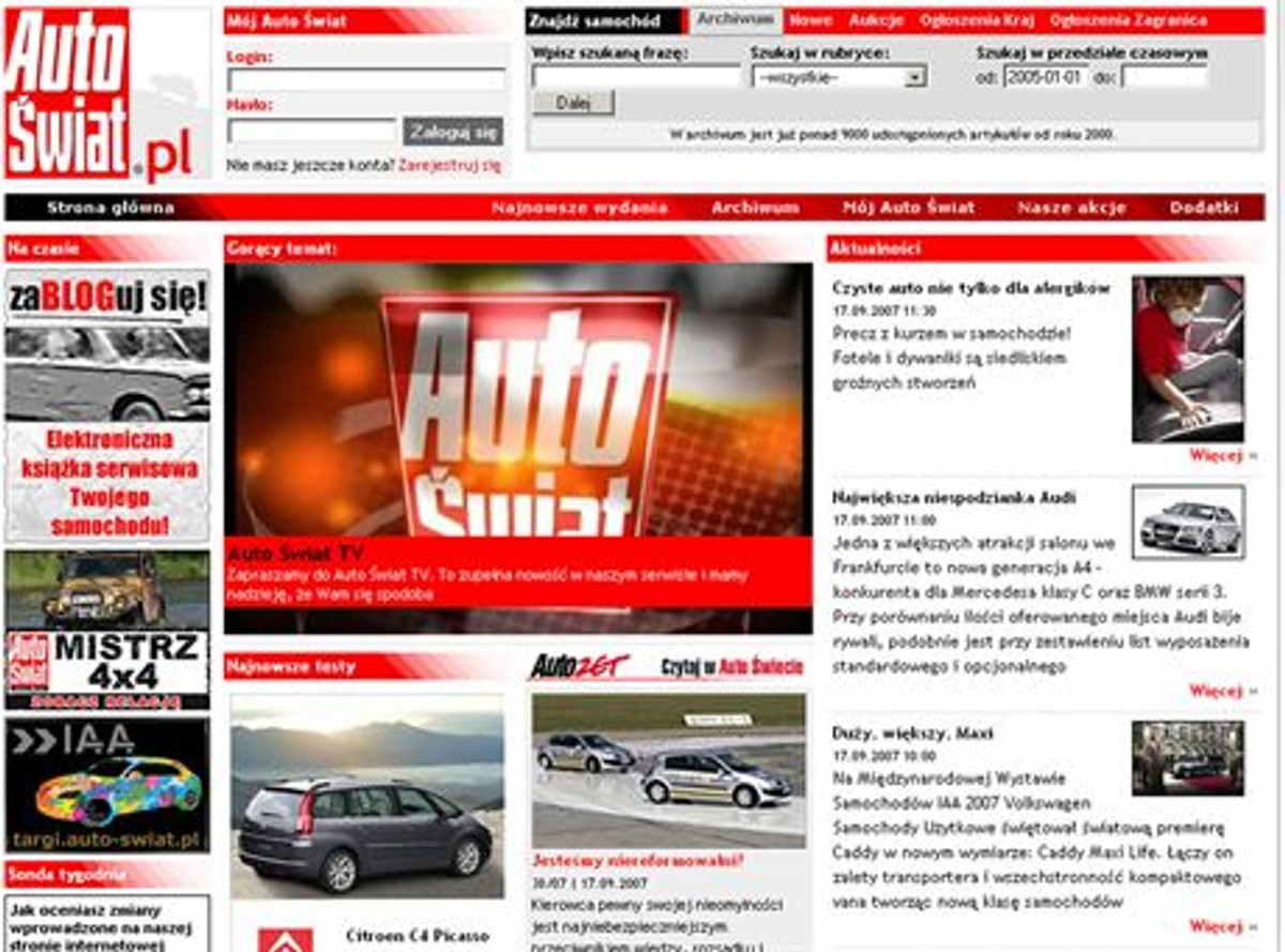 "Auto Świat" ma własną telewizję