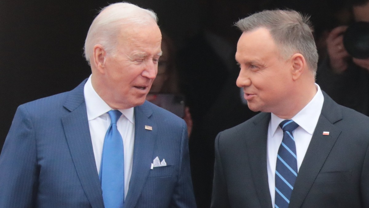 Joe Biden i Andrzej Duda