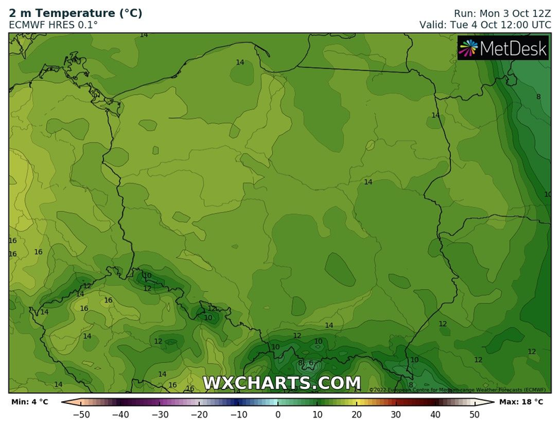 Temperatura nie zachwyci