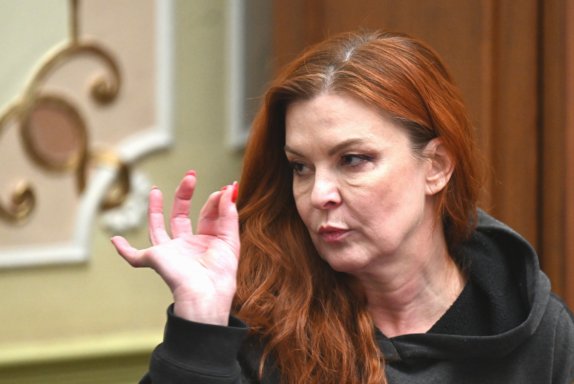 Herečka Elena Podzámska.