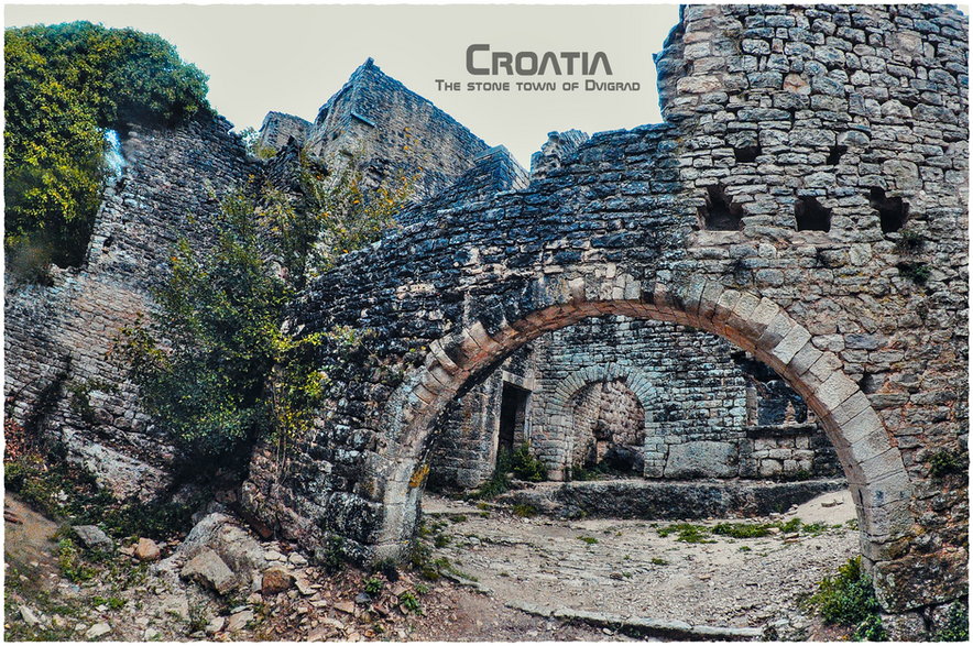 Chorwacja, opuszczone kamienne miasto Dvigrad