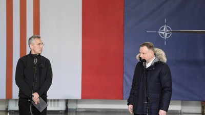 Jens Stoltenberg i Andrzej Duda