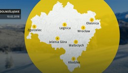 Prognoza pogody dla woj. dolnośląskiego - 10.02