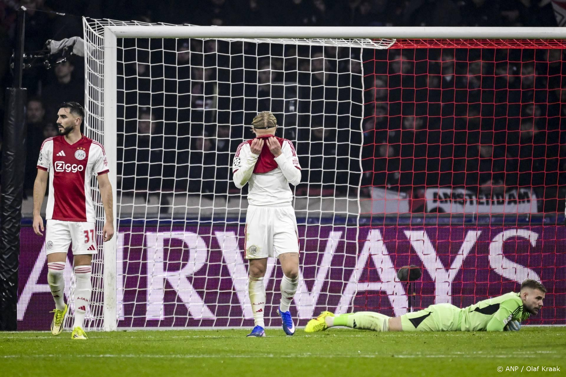 Ajax uitgeschakeld in de Champions League: 1-2 thuisnederlaag tegen Olympiakos