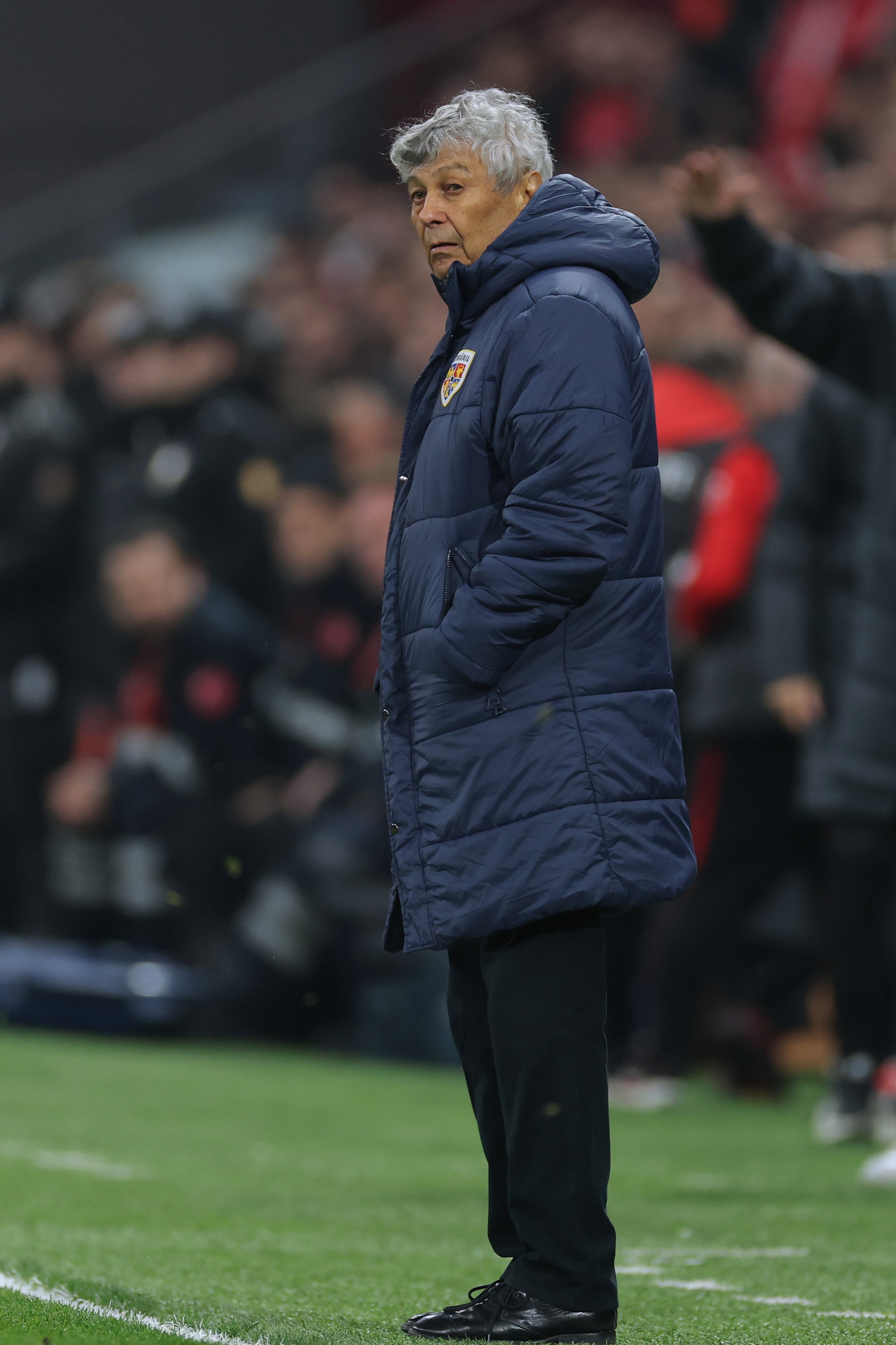 Tréner Rumunska Mircea Lucescu.