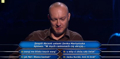 "Milionerzy" - co śpiewał Zenek Martyniuk? Uczestnik musiał się zastanowić!