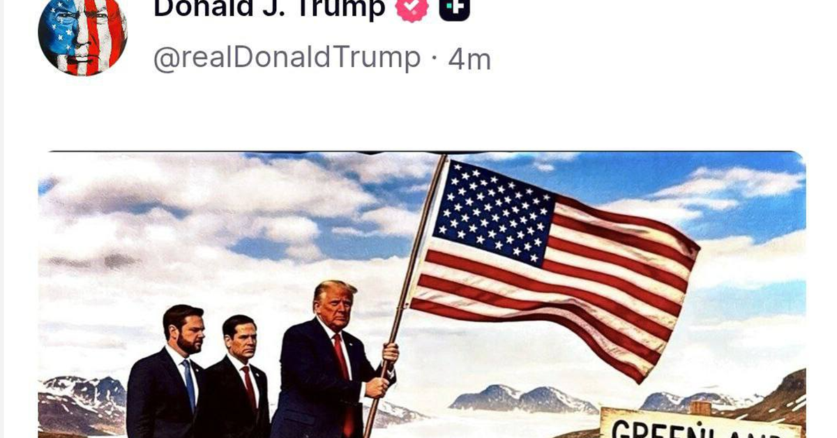 Grenlandia ważniejsza niż Ukraina? Trump publikuje datę przejęcia wyspy