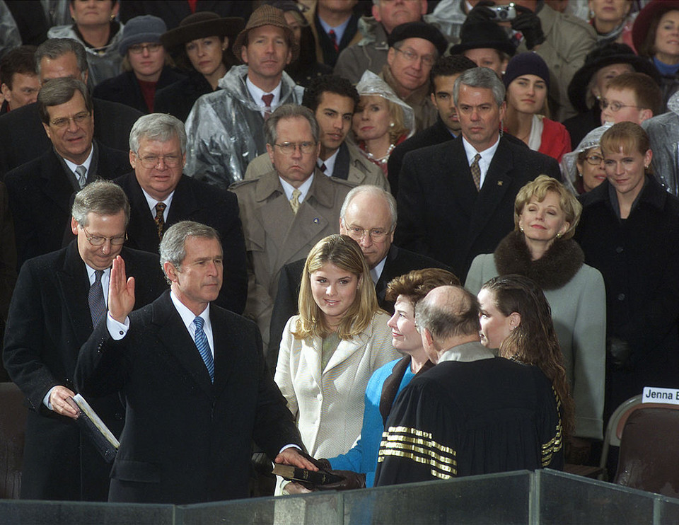 Zaprzysiężenie George'a W. Busha w 2001 r.