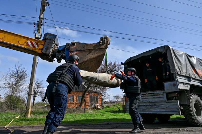 Bomba szybująca FAB-500 zrzucona w obwodzie zaporoskim