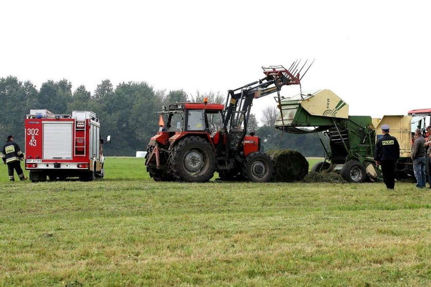 prasa do słomy, wypadek, Osiny, reklama