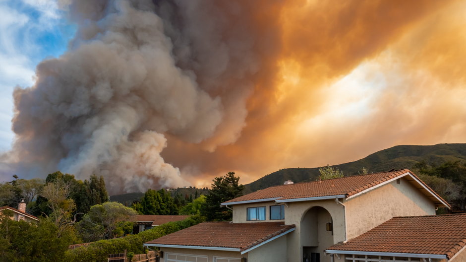 Pożar w kalifornijskim hrabstwie Orange, David A Litman