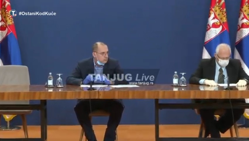 Zlatibor Lončar i Predrag Kon na današnjoj pres konferenciji