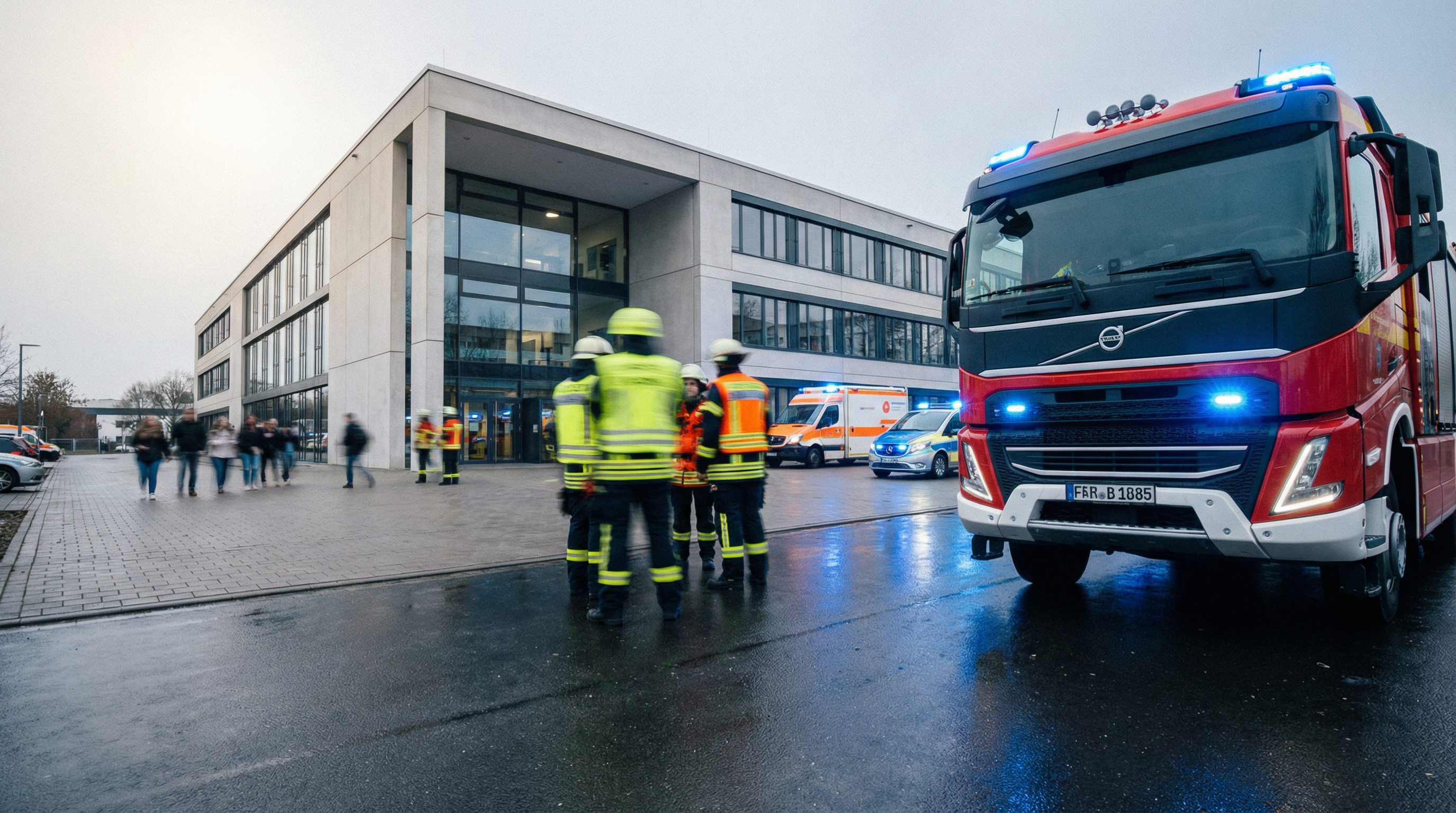 21 Verletzte nach Pfefferspray-Angriff in Würzburger Berufsschule