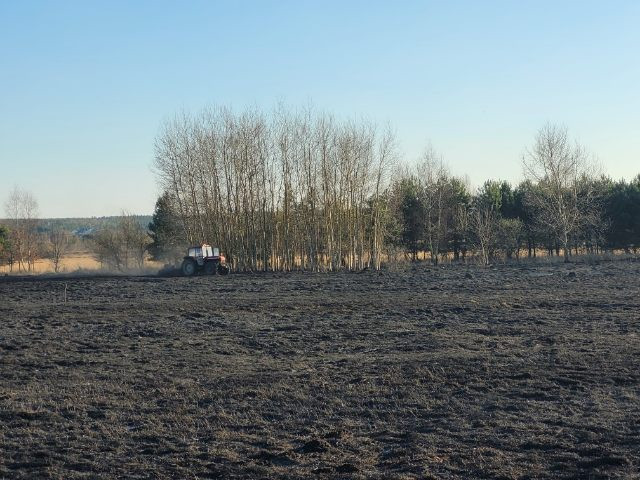 Wielki pożar traw koło Starachowic