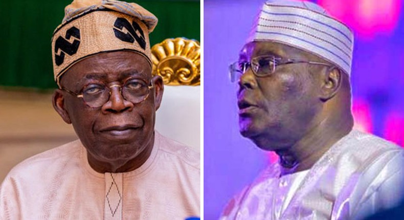 Bola Tinubu and Atiku Abubakar. (Channels TV)