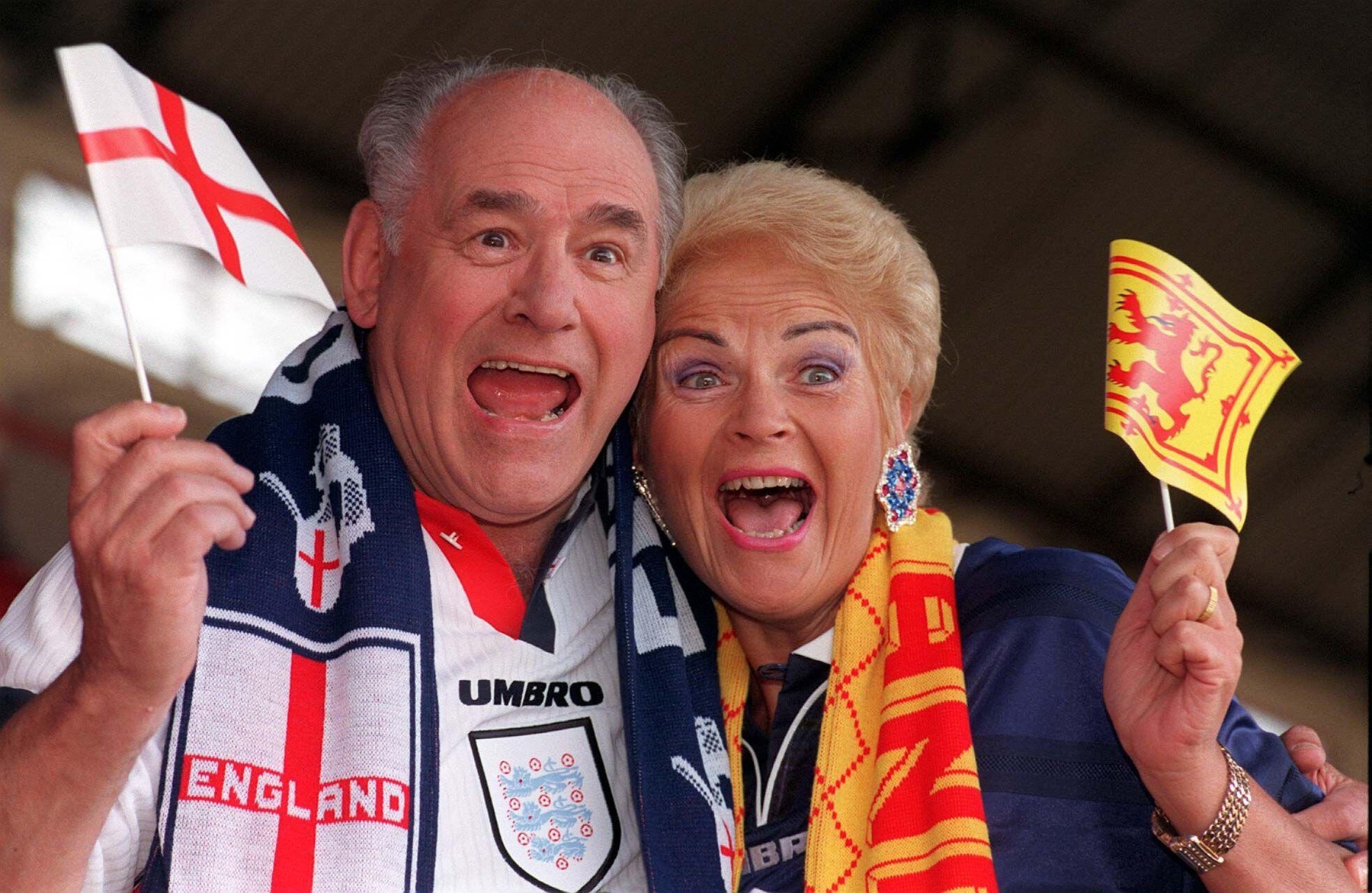 Tony Caunter a Pam St Clement.