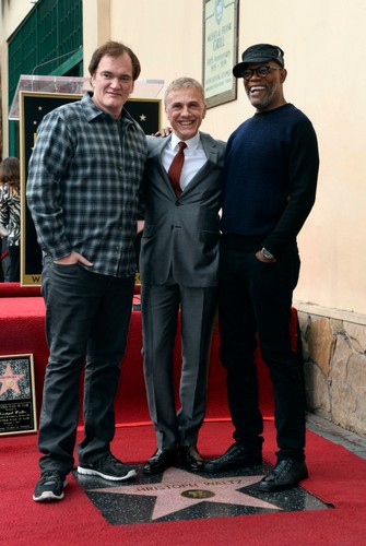 Quentin Tarantino, Christoph Waltz i Samuel L. Jackson