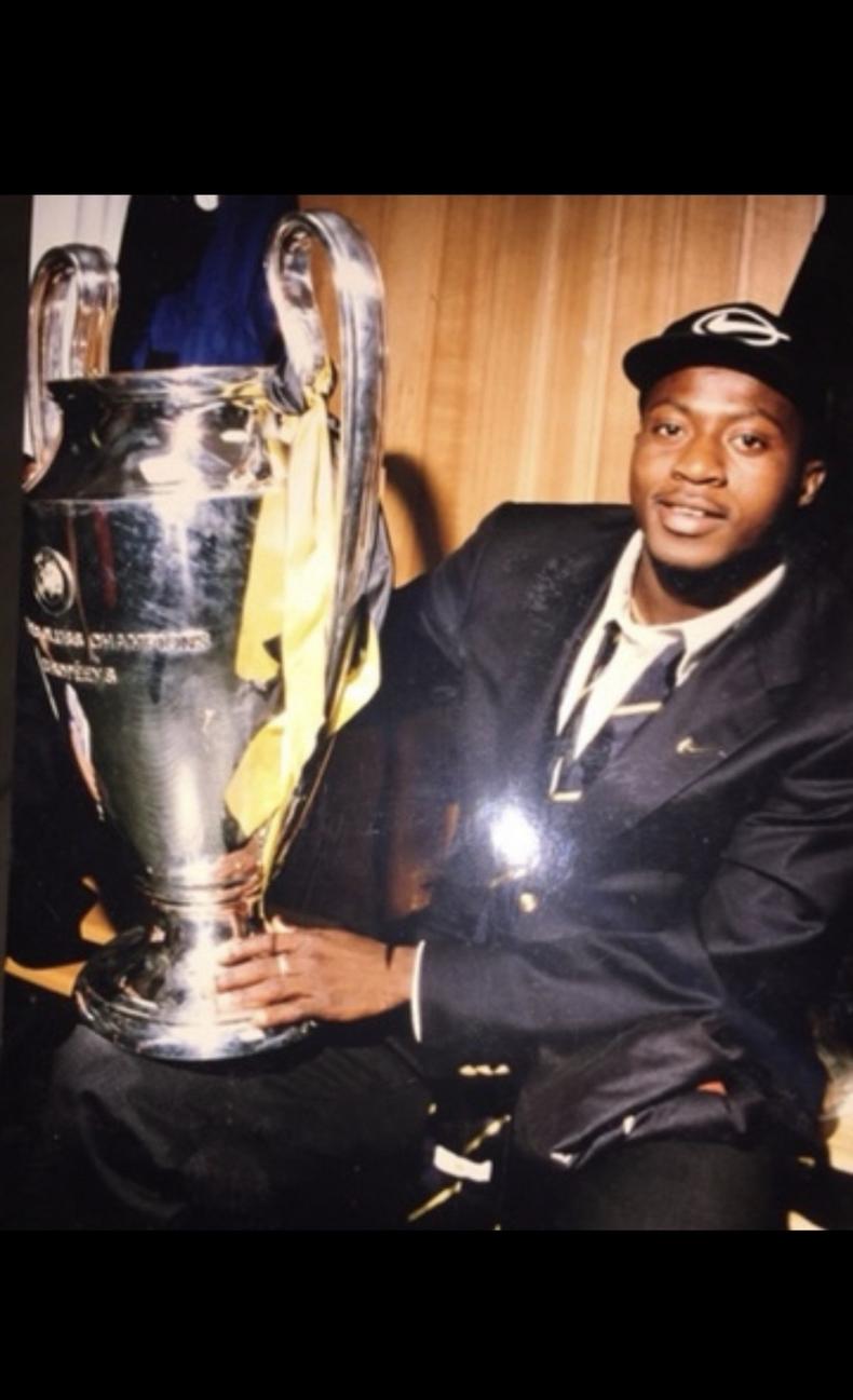 Ibrahim Tanko with the UCL trophy.