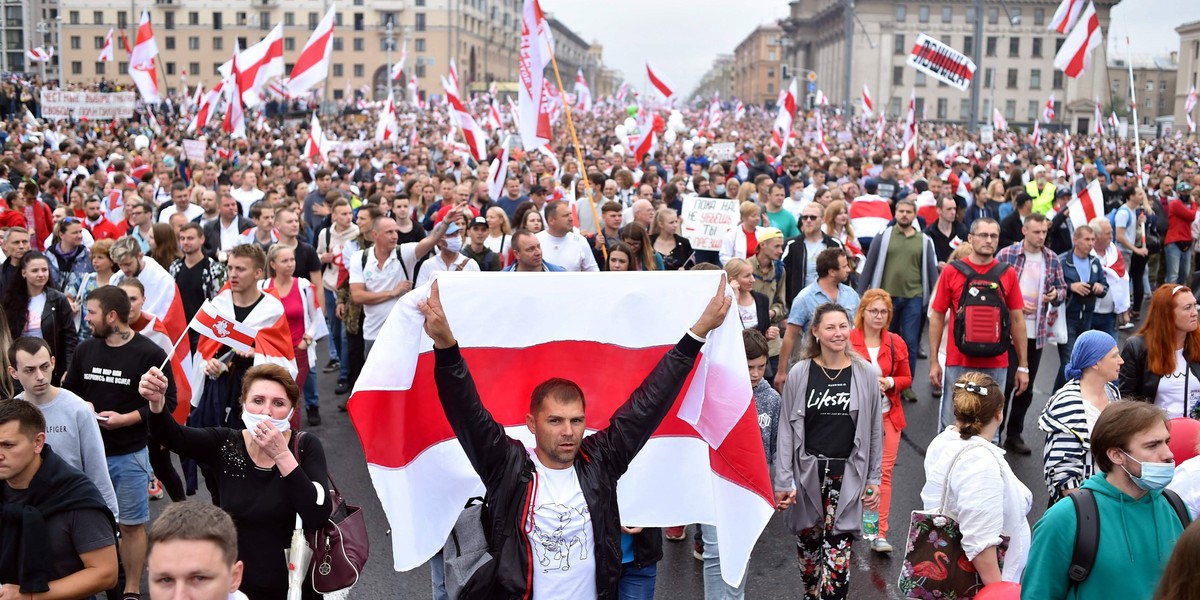 Protest na Białorusi