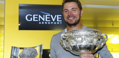 Wawrinka długo świętował sukces w Melbourne