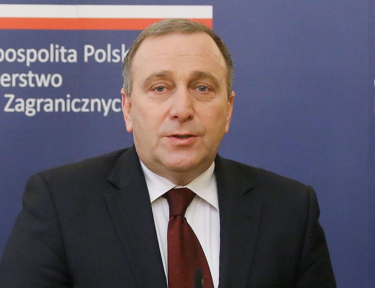 Minister spraw zagranicznych Grzegorz Schetyna