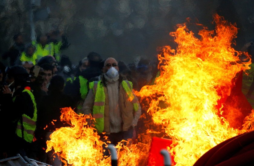 Francja protest.