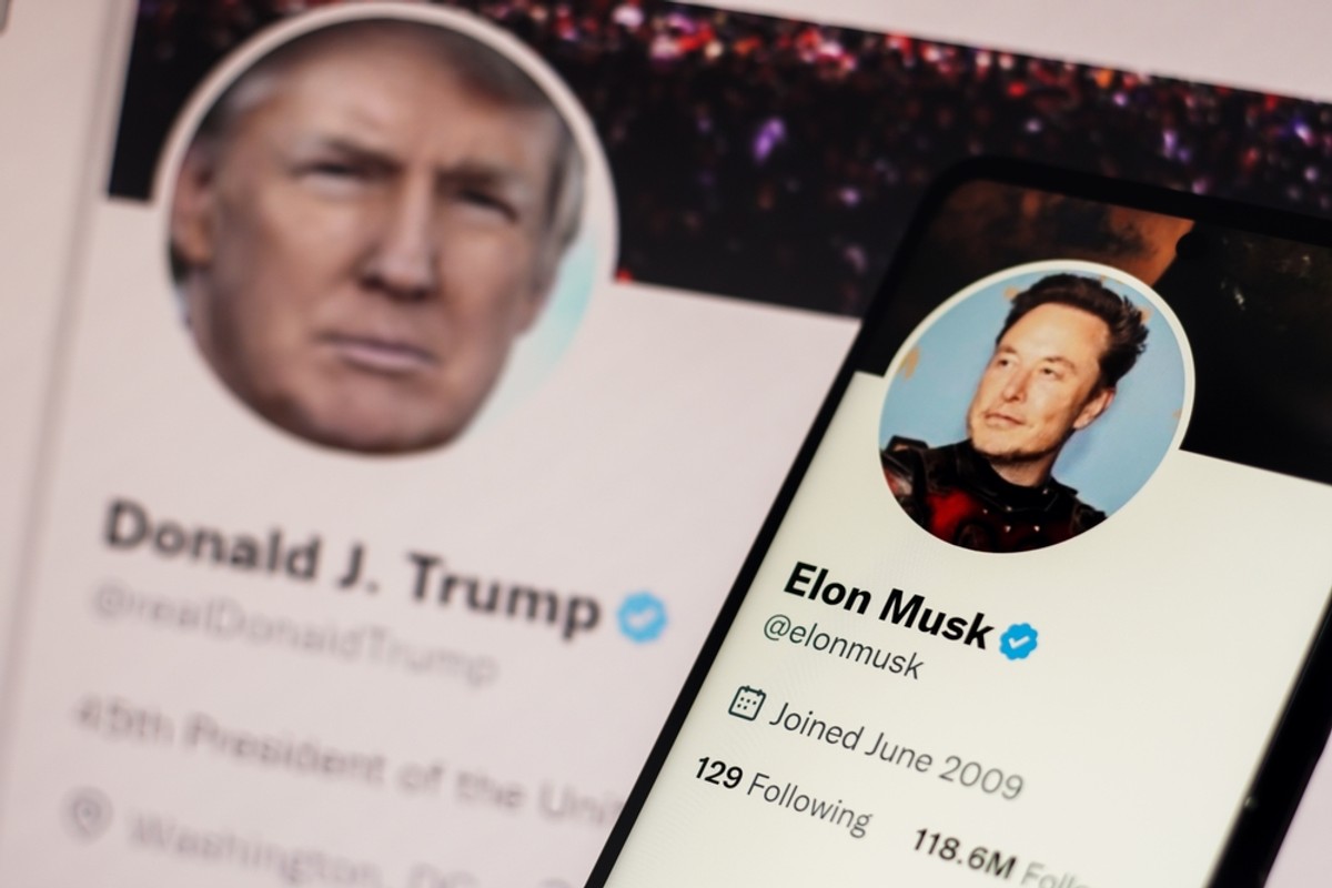Donald Trump i Elon Musk na X