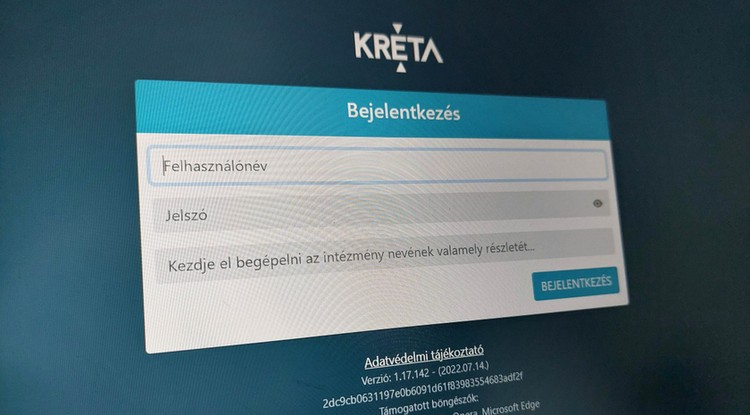 Kréta rendszer