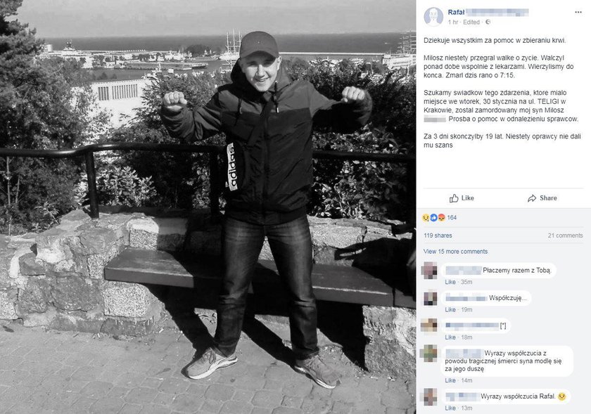 Kibole z Krakowa grożą kolejnymi zabójstwami na Facebooku