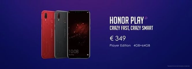 Honor Play Player Edition ma kosztować 349 euro