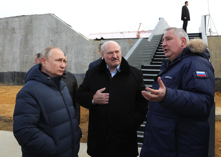 Vladimir Putin, Aleksandar Lukašenko i Dmitrij Rogozin