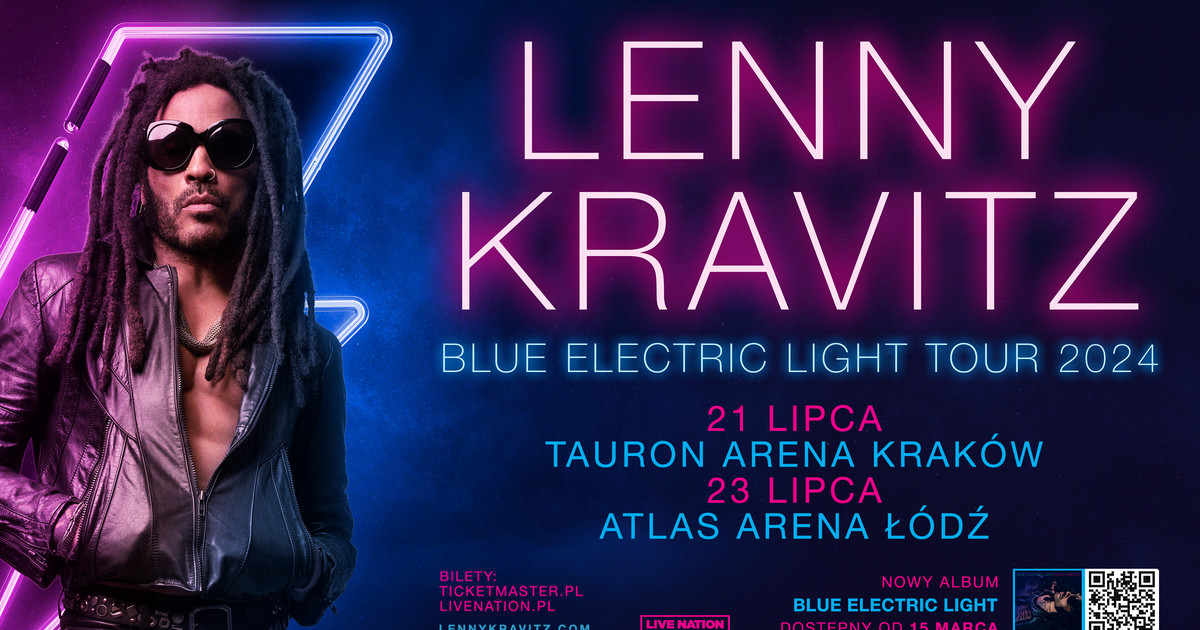 Lenny Kravitz z Trasą Koncertową "Blue Electric Light Tour". Dwa