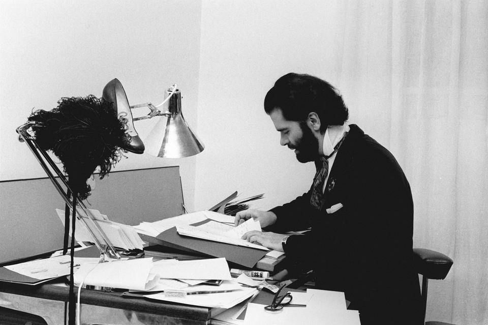 Rok 1970, Karl Lagerfeld w swoim domu w Paryżu